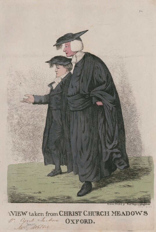 'a view taken from christ church meadows, oxford' (james webber; cyril jackson) npg d13285