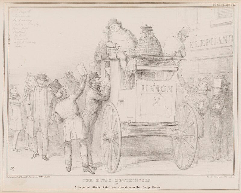 The rival newsmongers npg d41381