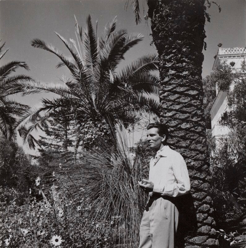 Michael rennie during the filming of 'the golden madonna' npg ax39666