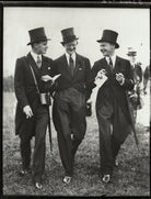 14th Earl of Westmorland, 7th Earl of Sefton and unknown man NPG x154001