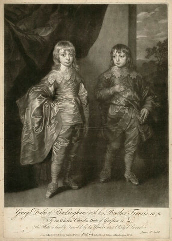 George Villiers, 2nd Duke of Buckingham and Lord Francis Villiers NPG D28164