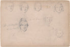 Mr H. Wright and six unknown sitters including a mother and child NPG D23313(58)