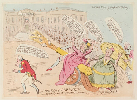 'The seige of Blenheim - or - the new system of gunning, discoverd' NPG D13002