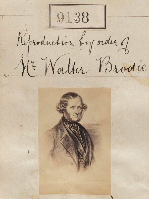 Unknown man ('reproduction by order of mr walter brodie') npg ax58960