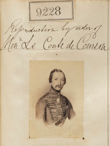 'Reproduction by order of Monsieur Le Comte de Courson' NPG Ax59050