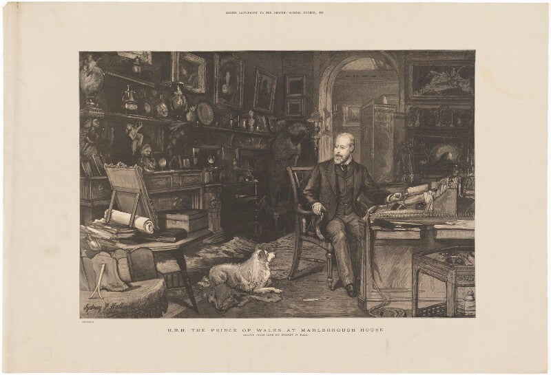 'hrh the prince of wales at marlborough house' (king edward vii) npg d33844