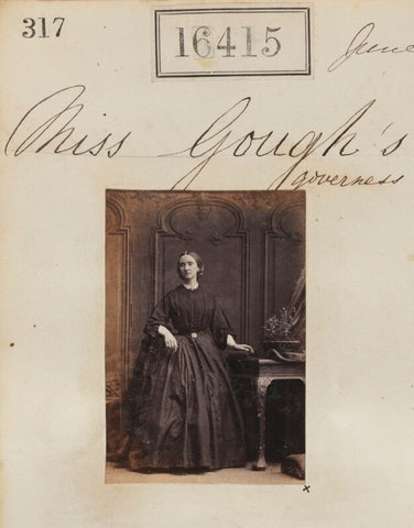 'Miss Gough's governess' NPG Ax64328