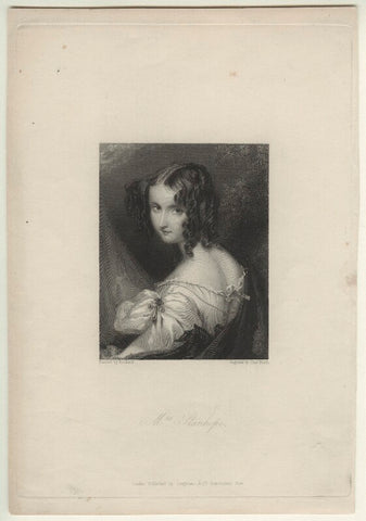 Elizabeth Rosamond Stanley (née Ward) when Mrs Stanhope NPG D21493