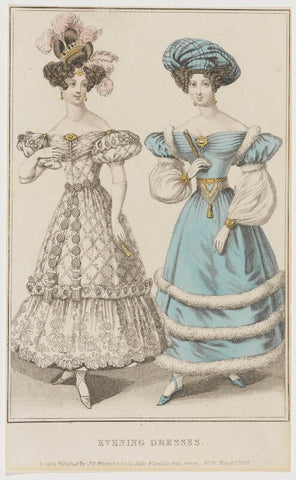 'Evening Dresses', March 1829 NPG D47654