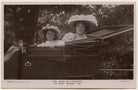 'Isabel Jay and daugther on their Spyker car' (Isabel Jay; Hon. Cecilia Claribel Anderson (née Cavendish)) NPG x198159