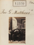 Reverend G. Matthews NPG Ax62992