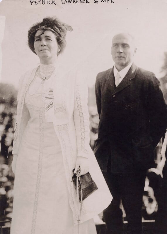 Emmeline pethick lawrence; frederick william pethick lawrence, 1st baron pethick lawrence npg x194307