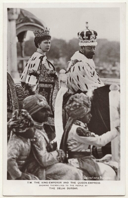 't.m. the king emperor and the queen empress showing themselves to the people at the delhi durbar' npg x135945
