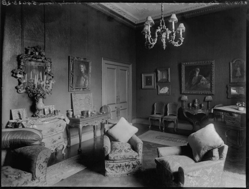 Interior of sir john and lady lavery's home ('the drawing room') npg x22164