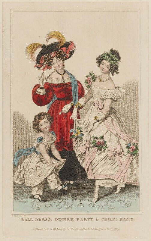 'ball dress, dinner party & childs dress', september 1829 npg d47650