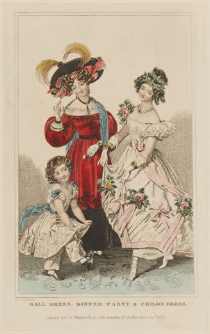 'Ball Dress, Dinner Party & Childs Dress', September 1829 NPG D47650