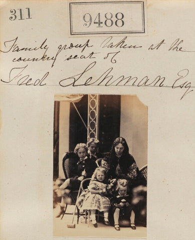 'Family group taken at the country seat of Fred Lehman Esq' NPG Ax59296