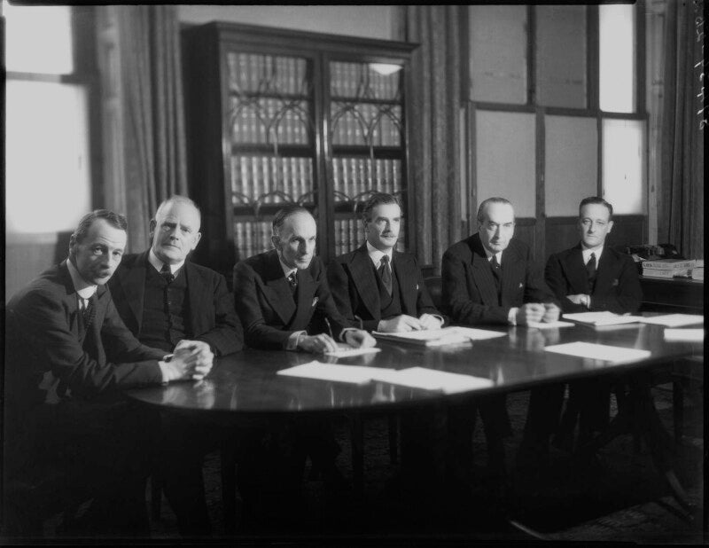 The high commissioners to the dominions offices (including (charles) vincent massey and anthony eden, 1st earl of avon) npg x154417