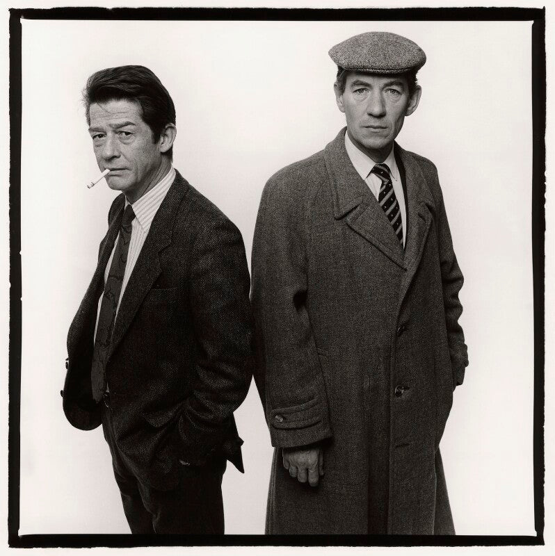 Sir john hurt as 'stephen ward' and ian mckellen as 'john profumo' in 'scandal' npg x35320