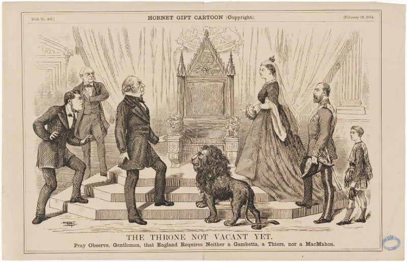 'the throne not vacant yet' (group including queen victoria and king edward vii) npg d33658