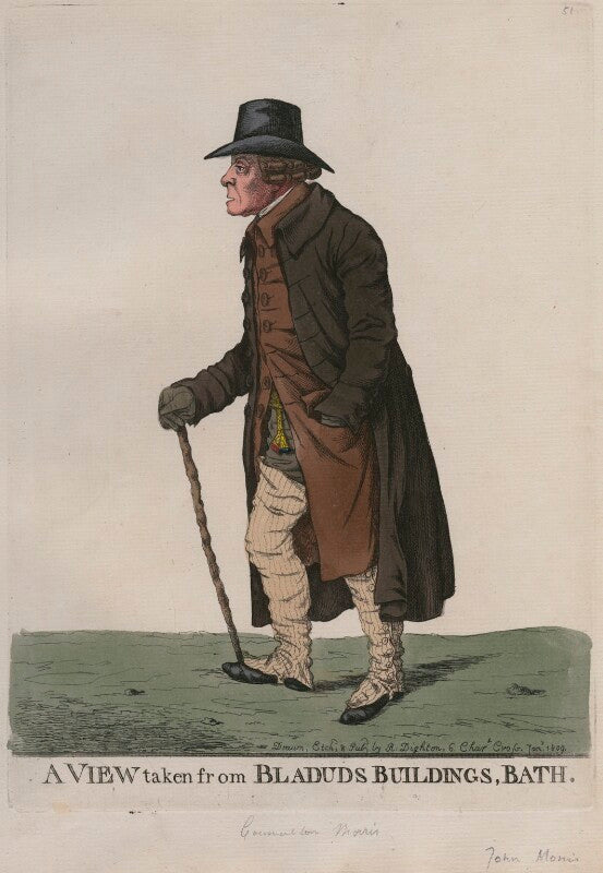 John morris (morriss) ('a view taken from bladuds buildings, bath') npg d10724