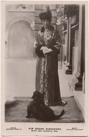 'H.M. Queen Alexandra with her favorite dog' (Queen Alexandra) NPG x196870