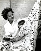 Lucienne Day (née Conradi) with her daughter Paula NPG x126628