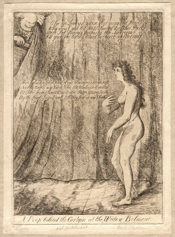 'a peep behind the curtain at the widow belmour' npg d9543