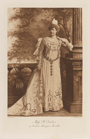 Miss B. Forbes as Donna Lucrezia Arcalla NPG Ax41234