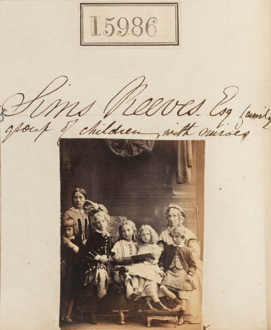 Mrs John Sims Reeves; Herbert Reeves; Ernest Reeves; Constance Reeves; Maud Reeves; Percy Reeves; unknown woman NPG Ax63916