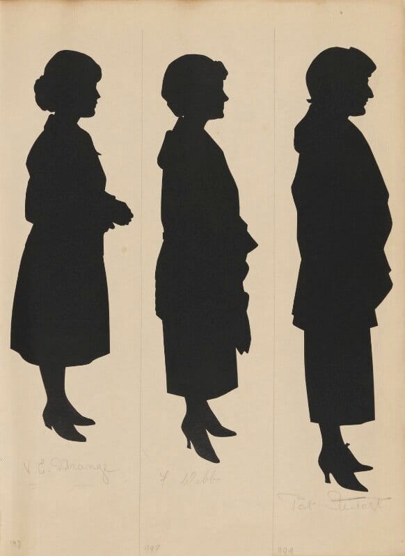 Tourists on the west pier, brighton (v.e. strange; f. webb; pat stewart) npg d46476