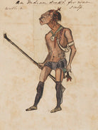 Indian dressed for war with a scalp NPG 4855(69)