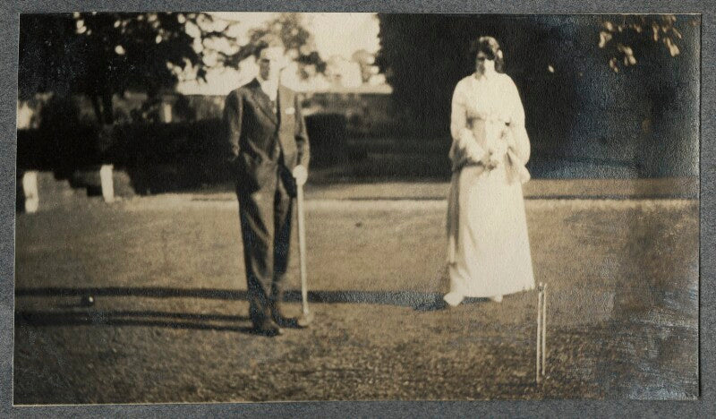 Lady ottoline morrell and an unknown man npg ax140333