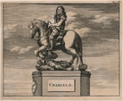 The Statue of King Charles II at the Entrance of Cornhill (King Charles II; Oliver Cromwell) NPG D18531