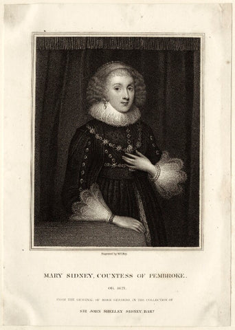 Unknown woman, formerly known as Mary Herbert, Countess of Pembroke NPG D27990