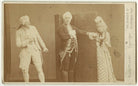 William Farren as Sir Peter Teazle; John Clayton as Joseph Surface; Amy Fawsitt as Lady Teazle in 'The School for Scandal' NPG x4335
