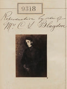 'Reproduction by order of Mrs C L Blagdon' NPG Ax59131