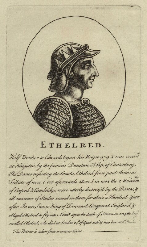Ethelred, king of england npg d23574