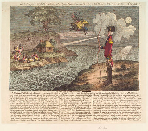 Francis Rawdon-Hastings, 1st Marquess of Hastings ('Lord Longbow, the alarmist, discovering the miseries of Ireland') NPG D13092