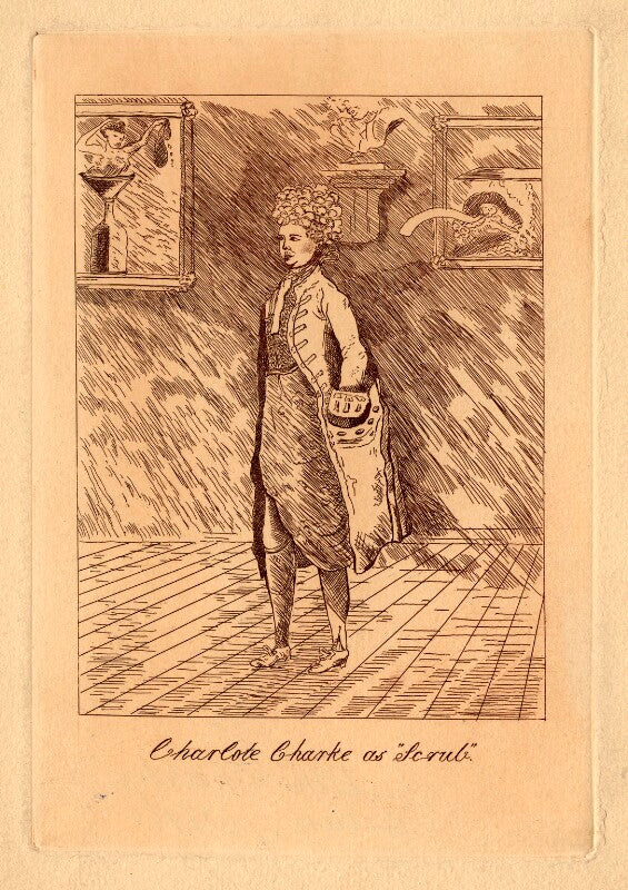 Frances abington (née barton) as scrub in the 'beaux' stratagem' npg d2050