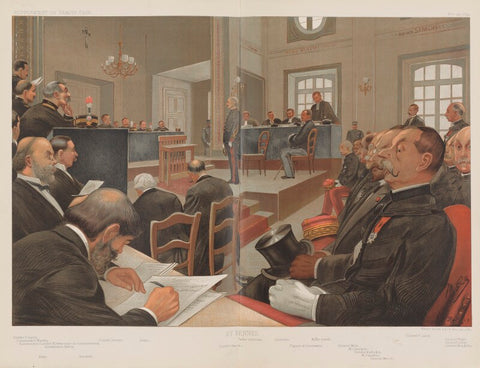 "At Rennes." (Alfred Dreyfus and 32 others) NPG D44988