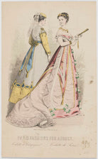 'Paris Fashions for August. Toilette de Campagne. Toilette de Soirée.' NPG D48033