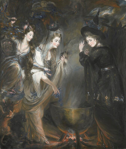 The Three Witches from Macbeth (Elizabeth Lamb, Viscountess Melbourne; Georgiana, Duchess of Devonshire; Anne Seymour Damer) NPG 6903
