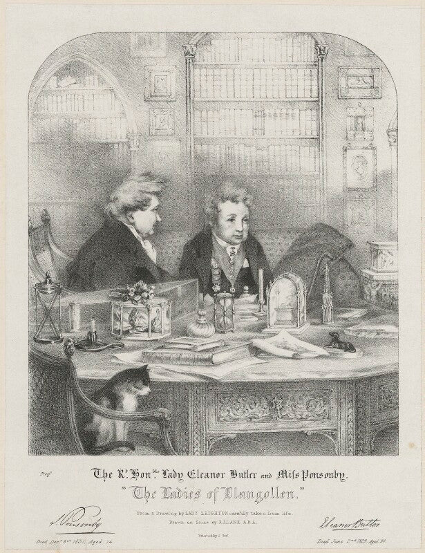 'the ladies of llangollen' (sarah ponsonby; lady (charlotte) eleanor butler) npg d32504