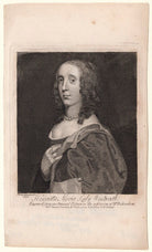 Unknown woman engraved as Henrietta Maria Wentworth, 6th Baroness Wentworth NPG D8225