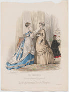 'The Fashions', December 1867. Evening toilet, walking toilet and costume for a little girl of seven years old NPG D48032