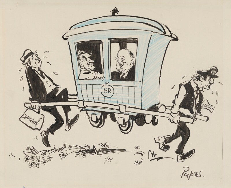 (alfred) ernest marples, 1st baron marples; richard beeching, 1st baron beeching npg 5357