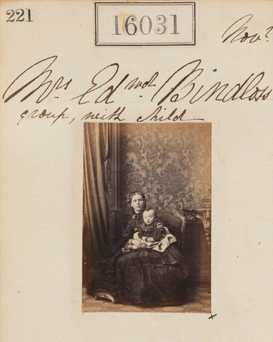 Mrs Edward Bindloss and unknown child NPG Ax63957