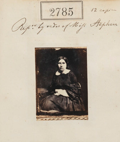 'Reproduction by order of Miss Stephen' NPG Ax52174