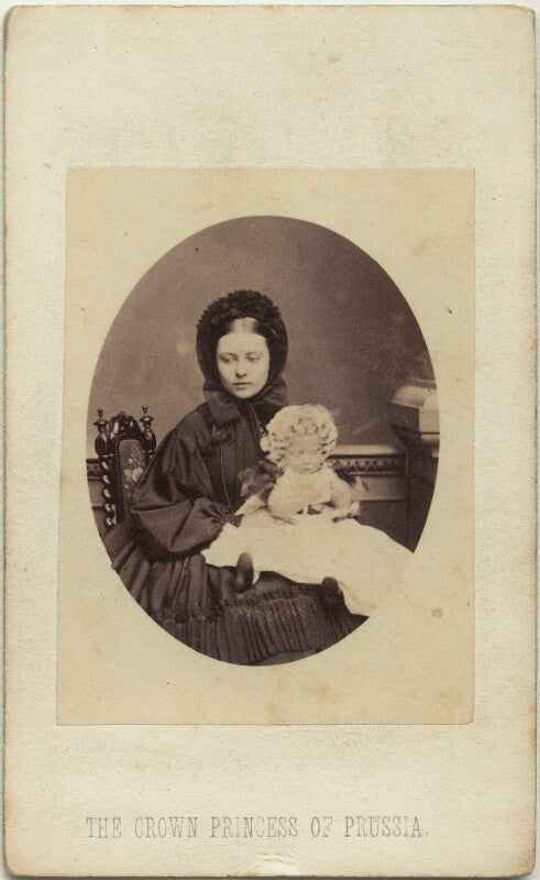 Victoria, empress of germany and queen of prussia; princess charlotte of prussia, duchess of saxe meiningen npg x131292